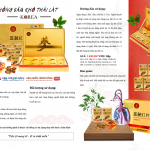 Hồng Sâm Khô Thái Lát KOREA – Hộp 20 gói x 120ml