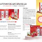 Glutathione Collagen Hồng Sâm Lựu – Hộp 30 gói x 10 ml