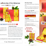 Nước Hồng Sâm Stick Premium Korea – Hộp 30 gói x 10ml